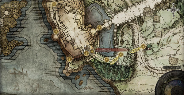 Stormviel castle map 1 - GameForce Blog Location of Stormveil Castle (map)