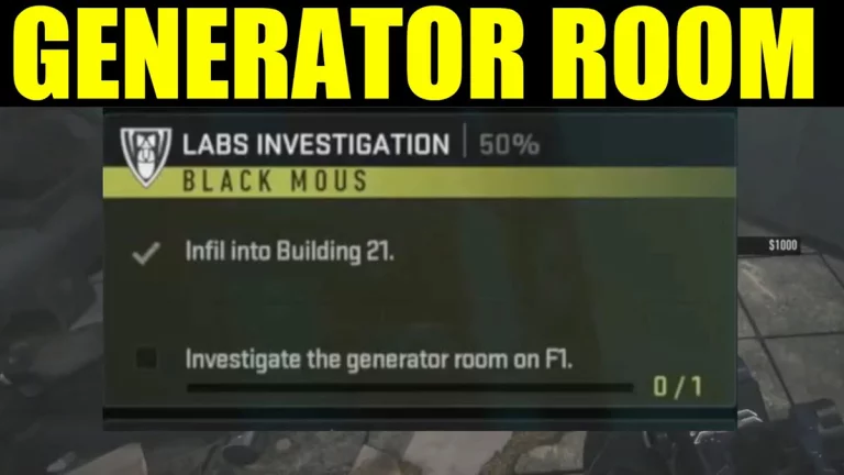 Where is the Generator Room in Building 21 DMZ?