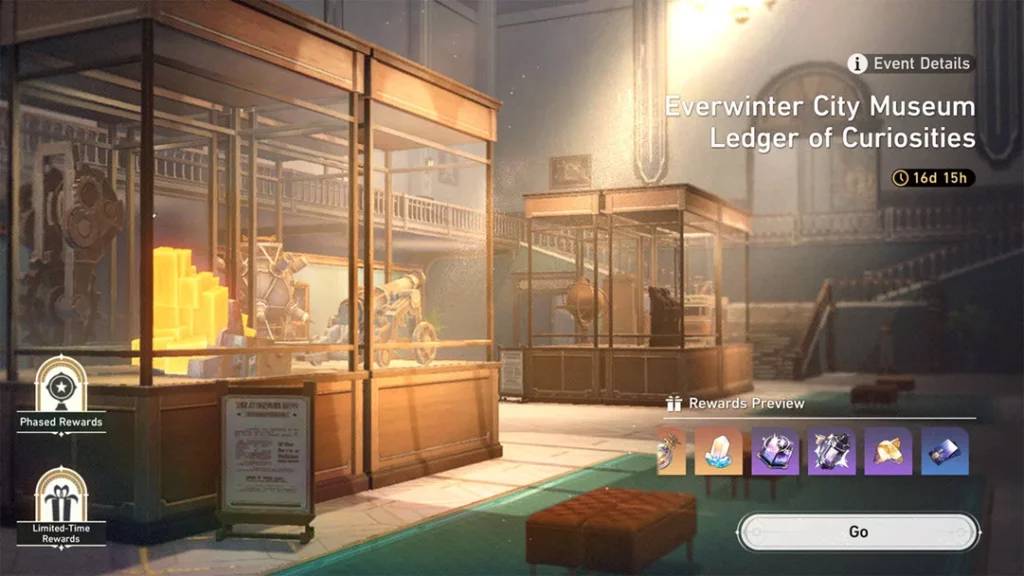 Everwinter City Museum Ledger of Curiosities Event Guide and Rewards in Honkai: Star Rail - Museum Management Sim?