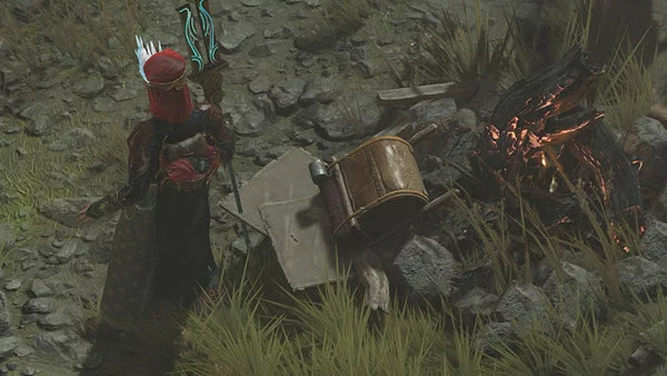 If you will be camping near a campfire, make sure to stay close to it