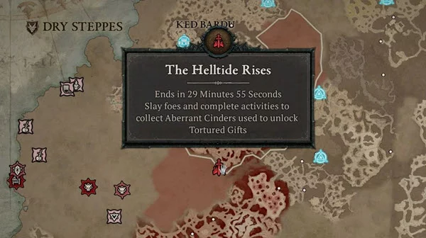 Participate in open world activities such as World Bosses and Helltide Events