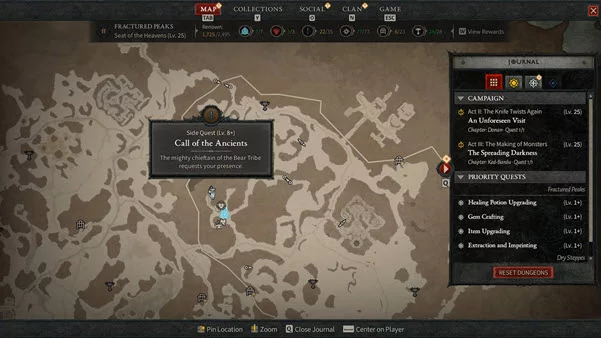 Glous, the Chieftain of the Bear Tribe can be found at the end of the northwestern path from the Bear Tribe Refuge Waypoint, at the very end of the path.