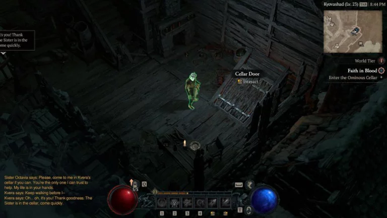 Secrets of the Faith in Blood Quest in Diablo 4
