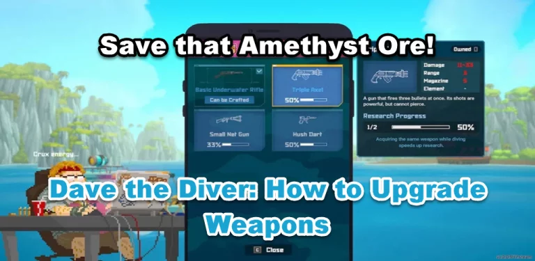 Dave the Diver: How to Upgrade Weapons - Save that Amethyst Ore!