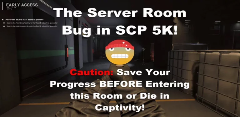 The Server Room Bug in SCP 5K - You Will Die in Captivity! - GameForce Blog The Server Room Bug in SCP 5K - You Will Die in Captivity!