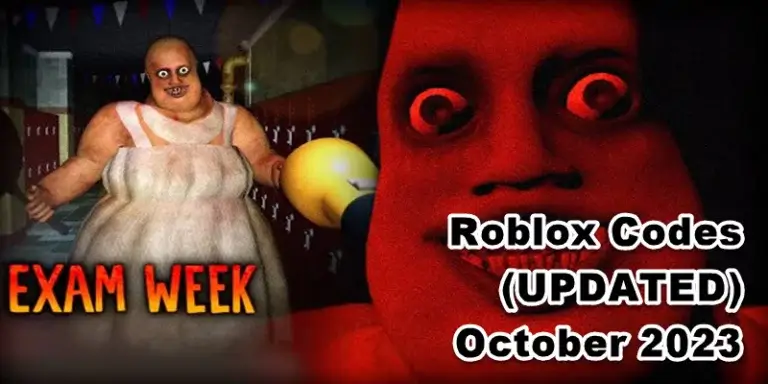 Roblox Exam Week Codes (UPDATED) October 2023