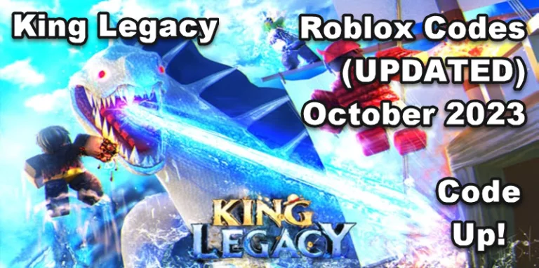 Roblox King Legacy Codes (UPDATED) October 2023