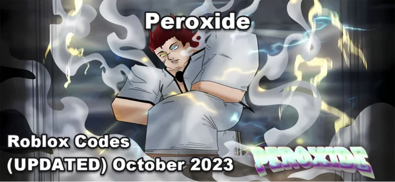 Roblox Peroxide Codes (UPDATED) October 2023