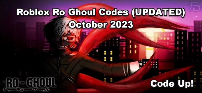 Roblox Ro Ghoul Codes (UPDATED) October 2023