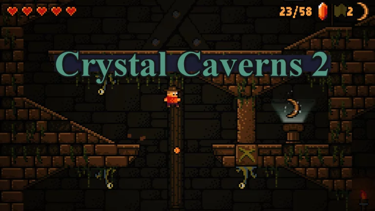 Crystal Caverns 2 is a Cool Platformer by Indie Game Dev Ben James