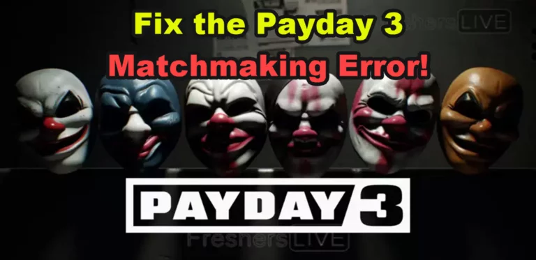 How to Fix the Payday 3 Matchmaking Error (Xbox and PC) - GameForce Blog How to Fix the Payday 3 Matchmaking Error (Xbox and PC)