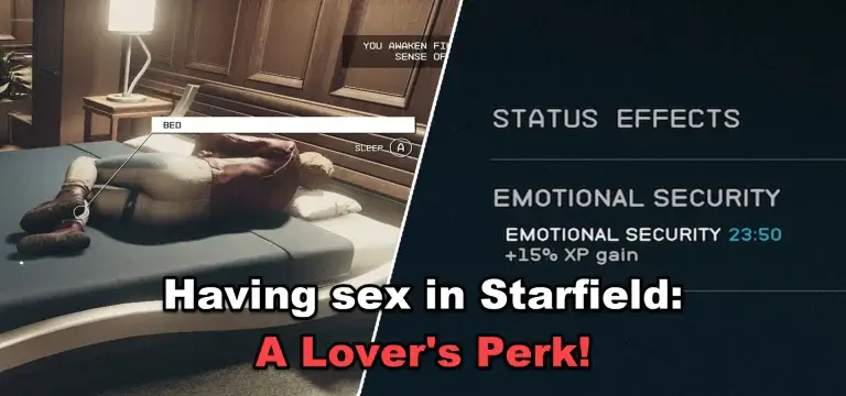 Having sex in Starfield - A Lover's Perk!