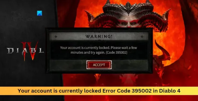 Your Account Is Currently Locked – Diablo 4 Error 395002