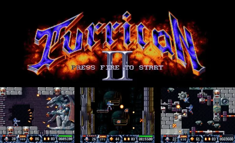 Turrican 2 is a Cool 16-bit Remake for the Commodore Amiga by Sonic Sloth