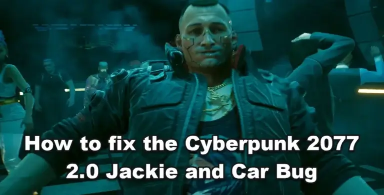 How to fix the Cyberpunk 2077 2.0 Jackie and Car Bug - GameForce Blog How to fix the Cyberpunk 2077 2.0 Jackie and Car Bug
