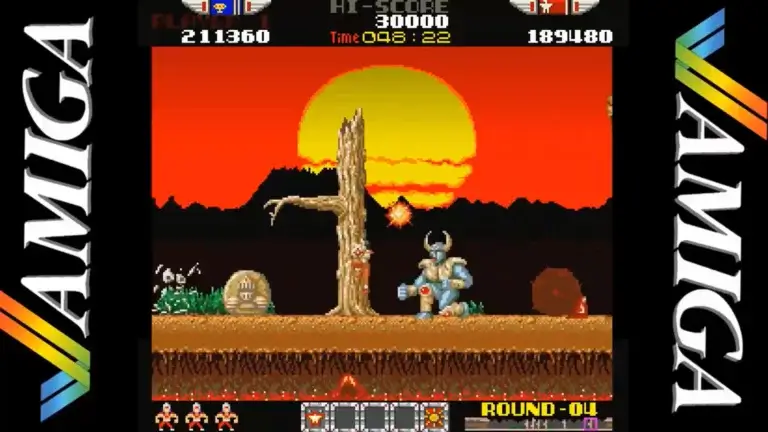 Exploring the Retro Amiga AGA Platformer 'Rygar' by Geezer Games