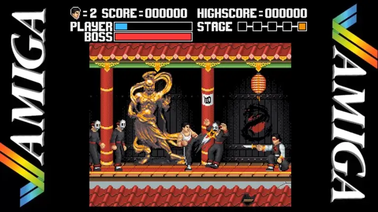 Devil's Temple - Son of the Kung-Fu Master is a Cool Amiga AGA Adaptation of Kung Fu Master (1984) by Geezer Games