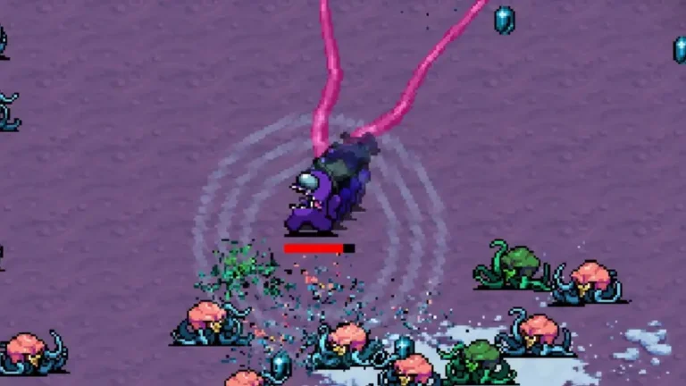 How to Defeat 100000 Enemies in a Single Run With Impostor Rina in Vampire Survivors Emergency Meeting DLC