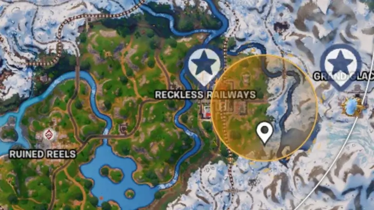 What is the Yellow Circle on the Map in Fortnite Chapter 5?