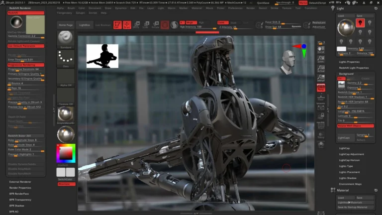 How to Use Redshift in ZBrush?