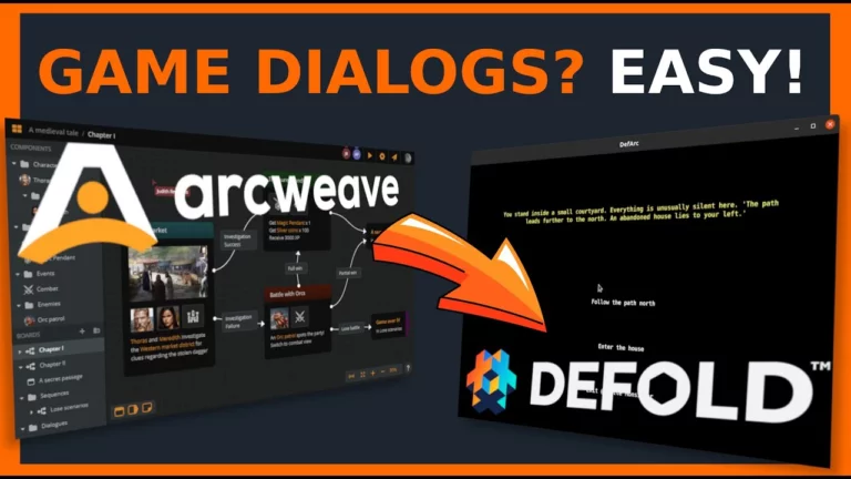 How to create stories in game with DeFold?