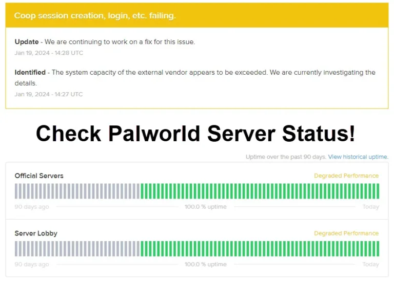 Palworld Server Status: Are Palworld Servers Down? How to Check