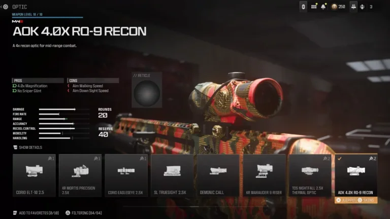 How to Equip the AOK 4.0x RQ-9 Recon in MW3