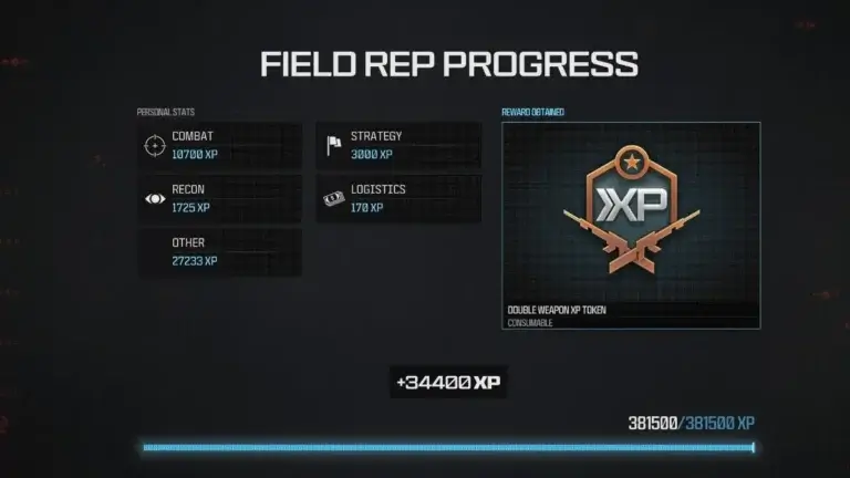What is Field Rep Progress in MW3?