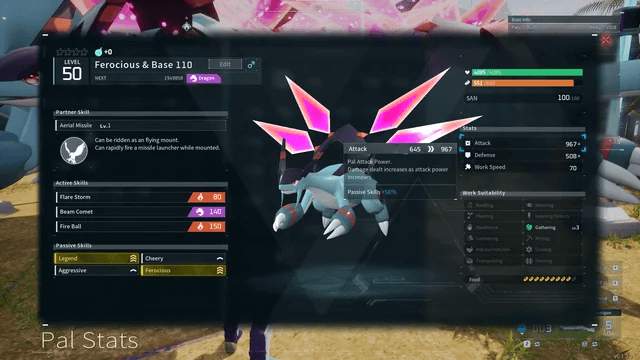 Enhance the stats of your pals