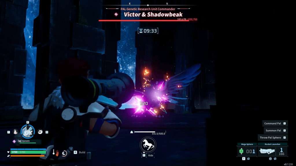 Add additional damage by shooting Shadowbeak's face