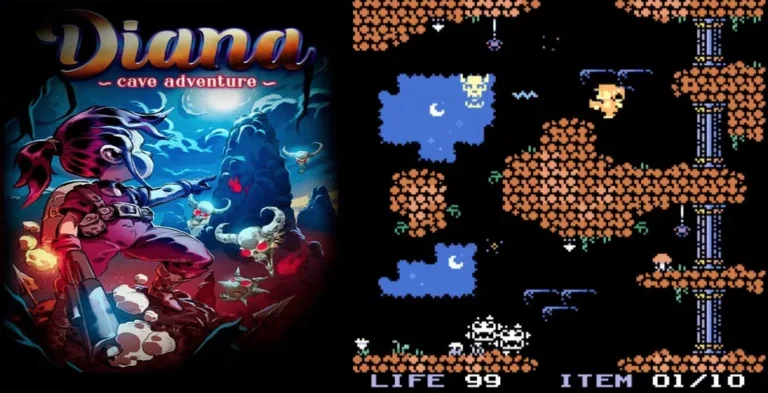 Diana Cave Adventure - A new 48K AND 128K ZX SPECTRUM game with some lovely music by Sergey Kosov