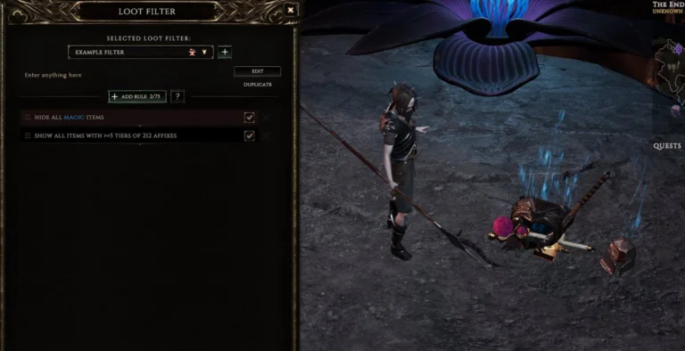 How to Use Loot Filters in Last Epoch