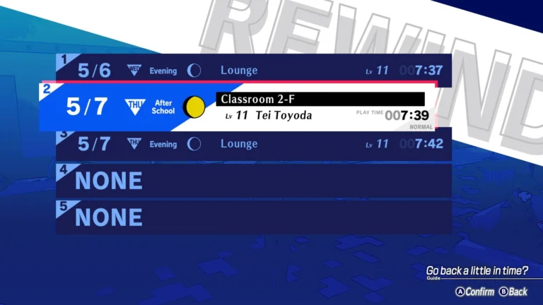 What is the Rewind Feature and How to Use It | Persona 3 Reload
