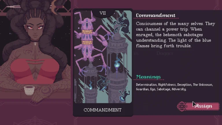 How The Cosmic Wheel Sisterhood uses player-crafted tarot cards to better connect them to the story