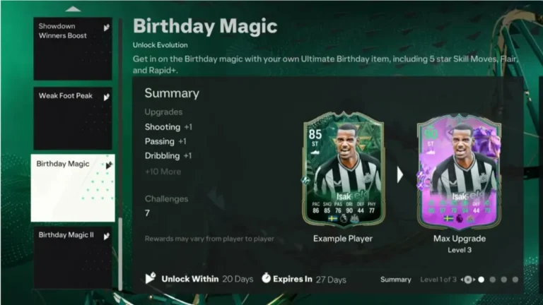 EA FC 24 Birthday Magic Evolution: All Requirements, Upgrades, Best Players to Use