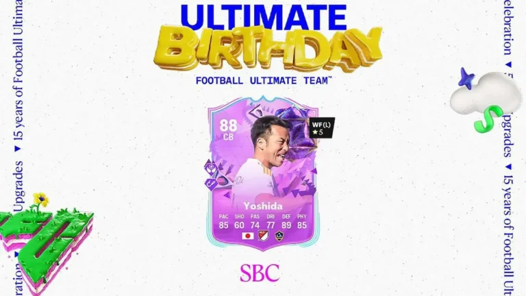 EA FC 24 Maya Yoshida Ultimate Birthday SBC Cheapest Solution and More