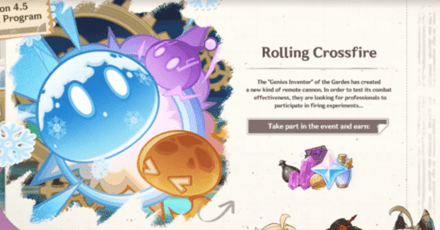 Genshin Impact 4.5 New Events - Rolling Crossfire - GameForce Blog Genshin Impact 4.5 New Events - Rolling Crossfire