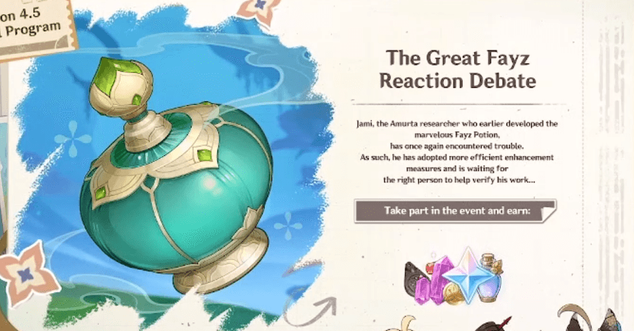 Genshin Impact 4.5 New Events - The Great Fayz Reaction Debate - GameForce Blog Genshin Impact 4.5 New Events - The Great Fayz Reaction Debate