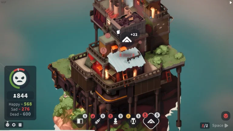 The complexities and delights of building up into the sky in Pile Up!