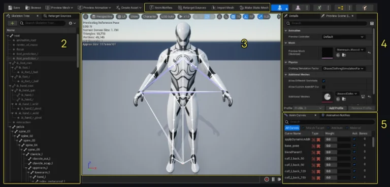 Understanding the Skeleton Editor in Unreal Engine 5