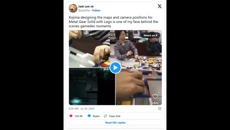 Hideo Kojima Used LEGO Bricks to Design Metal Gear Solid Locations. Old Footage Shows Behind The Scenes of His Work - GameForce Blog Hideo Kojima Used LEGO Bricks to Design Metal Gear Solid Locations. Old Footage Shows Behind The Scenes of His Work