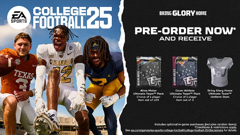 College Football 25 Standard Edition Pre-Order Offer – PlayStation 5 & Xbox Series X|S