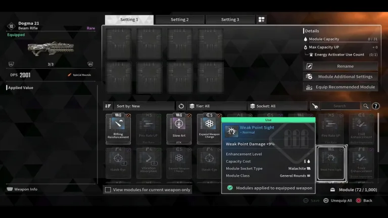 What is the Weak Point Sight Module in The First Descendant?