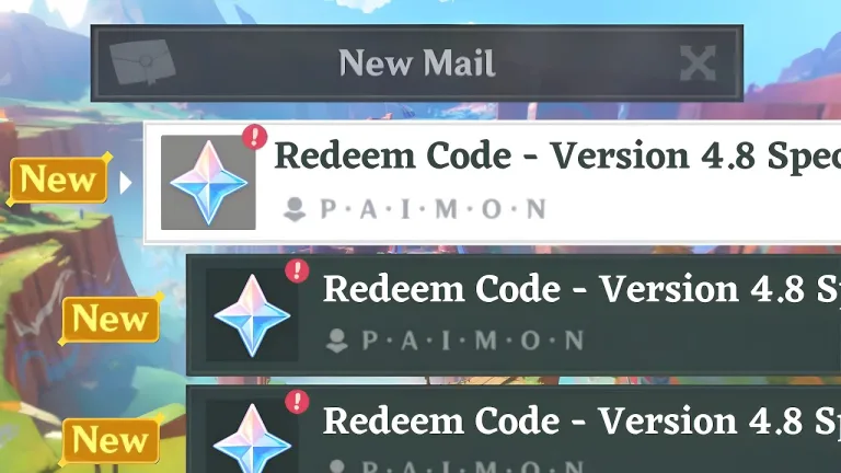 Redeem Codes in Genshin Impact 5.0