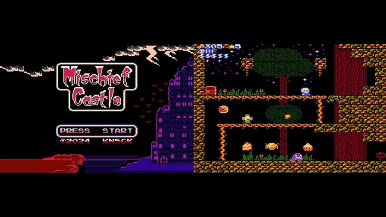 Mischief Castle - A very enjoyable NES platformer by kn56k, gets an update!