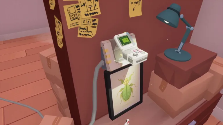 In first person Myst alike Looking For Fael youre stuck in a surreal apartment maze but you do get a Game Boy Advance SP