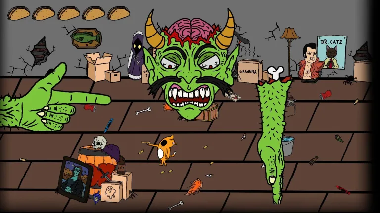 Floops Big House Adventure is a Nickelodeon Saturday morning gross out shooter