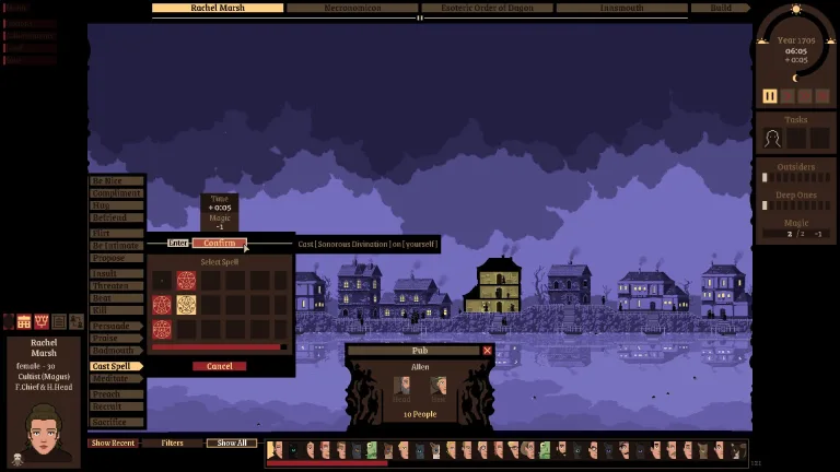 A lovely not at all culty seaside day out awaits in Story generator sim Marry a Deep One Innsmouth Simulator