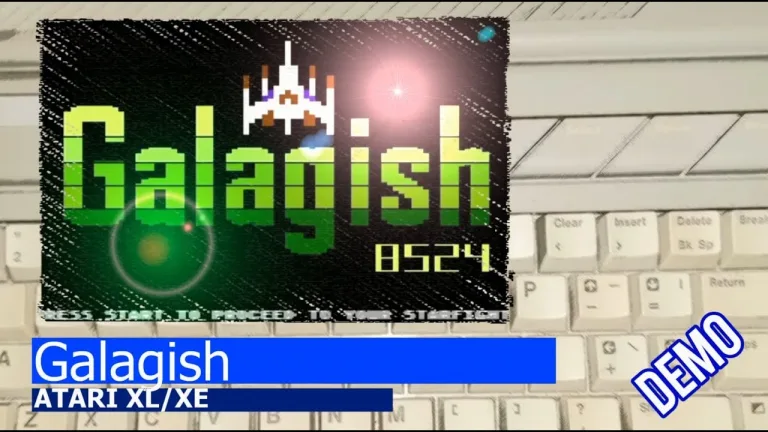 Galagish - A Galaga clone is still in the works for the Atari XL/XE and Atari 5200 | Image via IndieRetroNews
