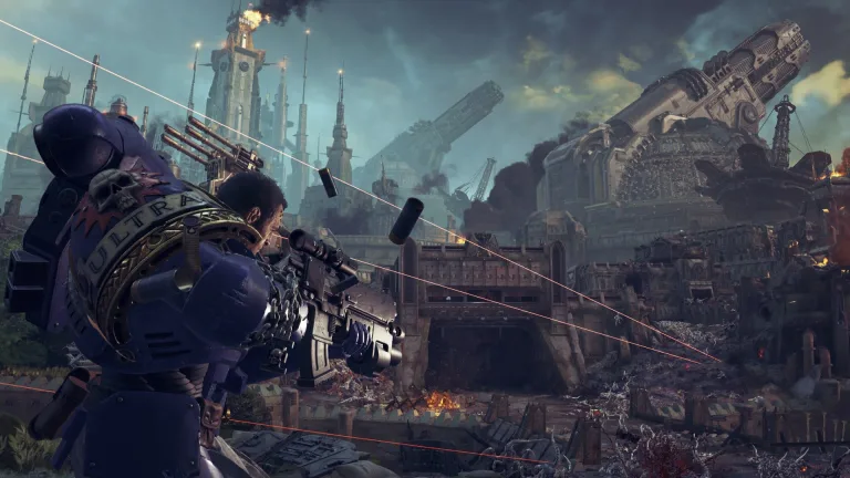 The bloody battles of Warhammer 40000 Space Marine 2 make for a great photo mode
